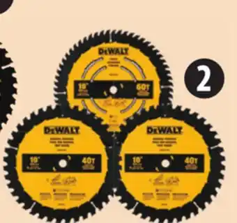 Canadian Tire Dewalt 10 circular saw blades, 3-pk. 2 x 40t and 1 x 60t offer
