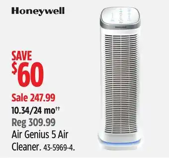 Canadian Tire Honeywell air genius 5 air cleaner offer
