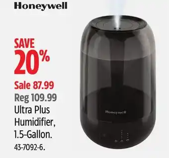 Canadian Tire Honeywell ultra plus humidifier, 1.5-gallon offer