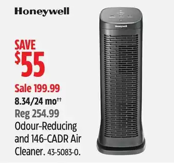 Canadian Tire Honeywell odour-reducing and 146-cadr air cleaner offer