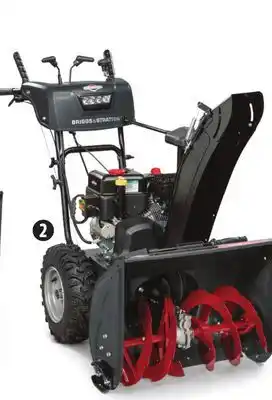Canadian Tire Briggs & stratton 208cc single-stage gas snowblower, 22˝ with electric start offer