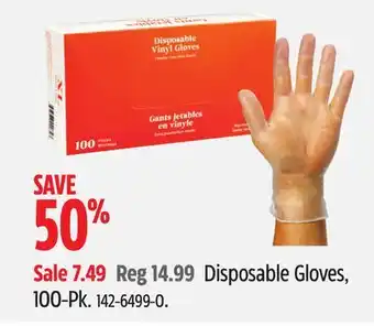 Canadian Tire Disposable gloves, 100-pk offer
