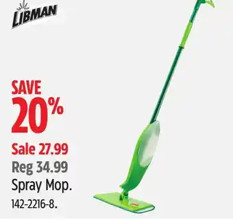 Canadian Tire Libman spray mop offer