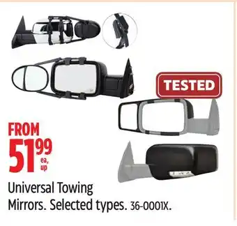 Canadian Tire Universal towing mirrors offer