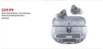 Staples Beats studio buds + true wireless noise cancelling earbuds - transparent offer