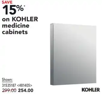 RONA Kohler medicine cabinets offer