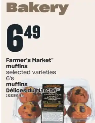 Valu-mart Muffins délices du marché 6's offer