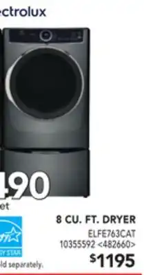 RONA Electrolux 8 cu. ft. dryer offer