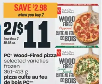 Pizza cuite au feu de bois pc, 351-413 g
