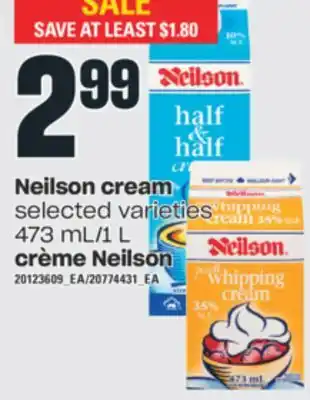 Valu-mart Crème neilson, 473 ml/1 l offer
