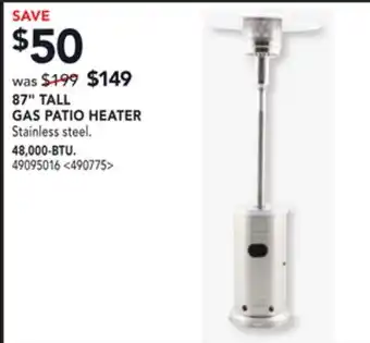 RONA 87 tall gas patio heater offer