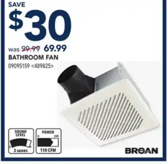 RONA Broan bathroom fan offer