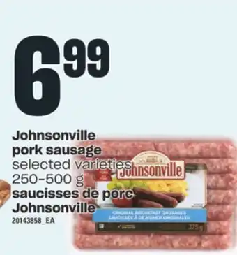 Valu-mart Saucisses de porc johnsonville, 250-500 g offer