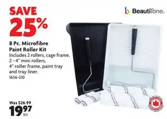Home Hardware 8 pc. microfibre paint roller kit offer