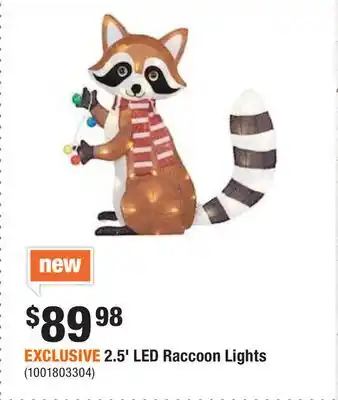 Home Depot Exclusive 2.5' led raccoon lights offer