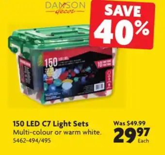 Home Hardware 150 led c7 light sets offer