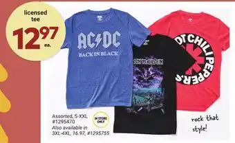 Giant Tiger Licensed tee offer
