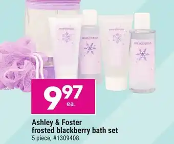 Giant Tiger Ashley & foster frosted blackberry bath set offer