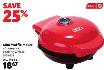 Home Hardware Mini waffle maker offer