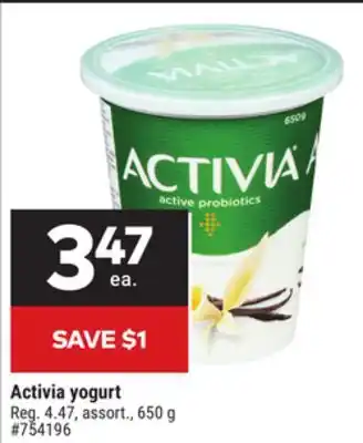 Giant Tiger Activia yogurt offer