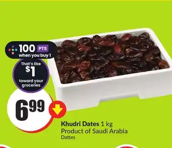 Chalo FreshCo Khudri dates 1 kg product of saudi arabia offer