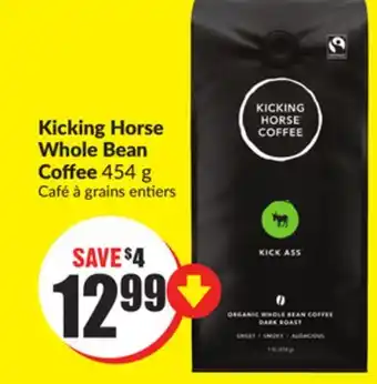 Chalo FreshCo Kicking horse whole bean coffee 454 g offer