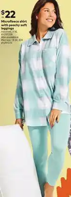 Giant Tiger Microfleece shirt with peachy soft leggings offer