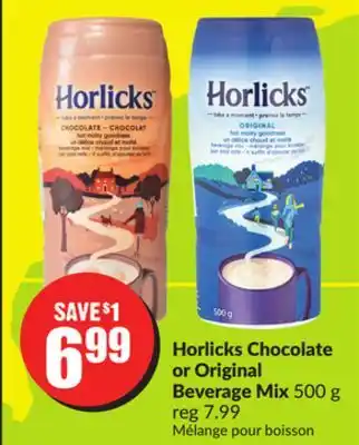 Chalo FreshCo Horlicks chocolate or original beverage mix 500 g offer