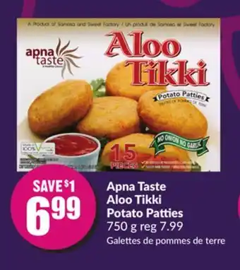Chalo FreshCo Apna taste aloo tikki potato patties 750 g offer