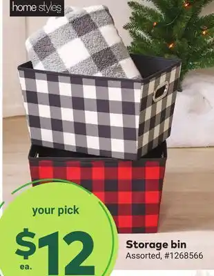 Giant Tiger Storage bin offer