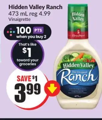 Chalo FreshCo Hidden valley ranch 473 ml offer