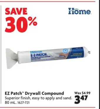 Home Hardware Ez patch drywall compound offer
