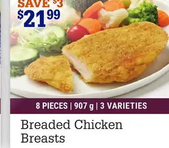 M & M Food Market Breaded chicken breasts offer
