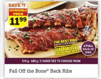 M & M Food Market Fall off the bone back ribs offer