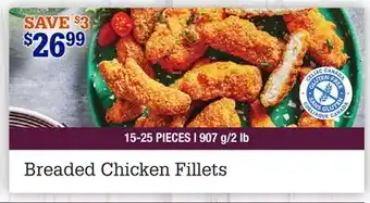 M & M Food Market Breaded chicken fillets offer