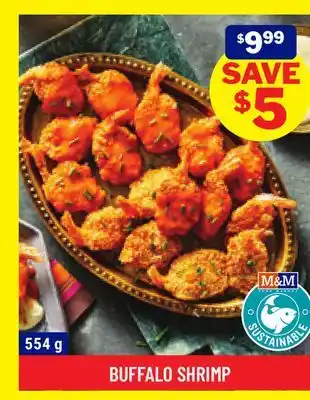 M & M Food Market Buffalo shrimp offer