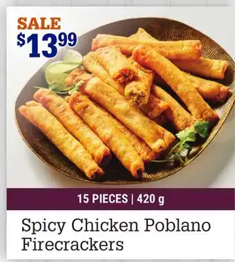 M & M Food Market Spicy chicken poblano firecrackers offer