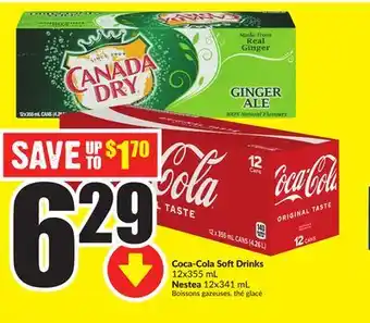 FreshCo Coca-cola soft drinks 12x355 ml nestea 12x341 ml offer