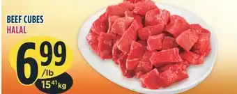 Marché Adonis Beef cubes halal offer