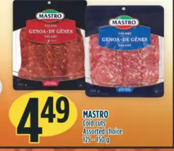 Marché Adonis Mastro cold cuts offer