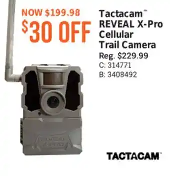 Bass Pro Tactacam reveal x-pro cellular trail camera offer