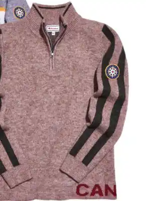 Walmart Ladies' canadiana x rcgs 1/4 zip sweater offer