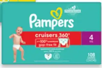 Walmart Pampers cruisers 360° huge diapers offer