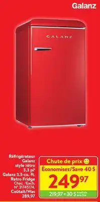 Walmart Galanz 3.3-cu. ft. retro fridge offer