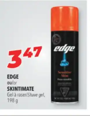 Familiprix Edge or skintimate gel shave gel offer