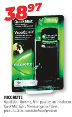 Familiprix Nicorette quick mist, gum, mini lozenges or inhaler offer