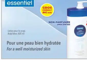 Familiprix Essentiel body lotion offer