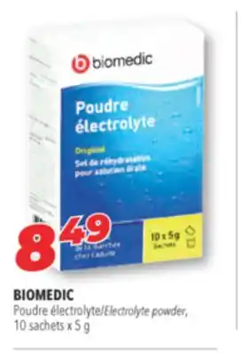 Familiprix Biomedic electrolyte powder offer
