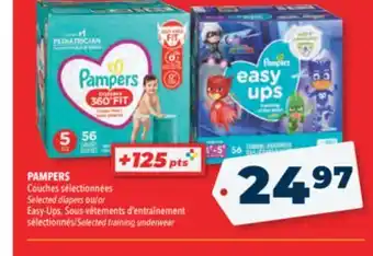 Familiprix Pampers selected diapers or easy-ups, selected training underwear offer