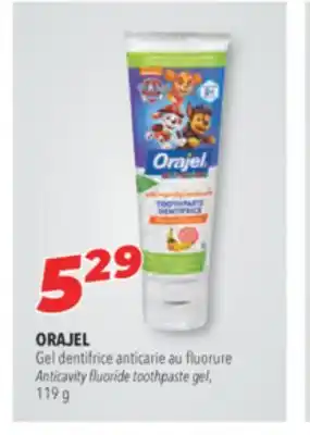 Familiprix Orajel anticavity fluoride toothpaste gel offer